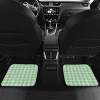Hawaii Pikake Lokelani Plumeria Lei Car Mats Green Palaka Motifs LT05 Set 2pcs - Back Green - Polynesian Pride