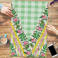 Hawaii Pikake Lokelani Plumeria Lei Puzzle Green Palaka Motifs