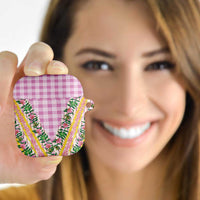 Hawaii Pikake Lokelani Plumeria Lei AirPods Case Pink Palaka Motifs LT05 - Polynesian Pride