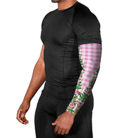 Hawaii Pikake Lokelani Plumeria Lei Arm Sleeves Pink Palaka Motifs LT05 - Polynesian Pride