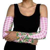 Hawaii Pikake Lokelani Plumeria Lei Arm Sleeves Pink Palaka Motifs LT05 - Polynesian Pride