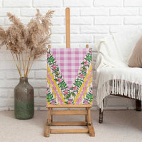Hawaii Pikake Lokelani Plumeria Lei Canvas Wall Art Pink Palaka Motifs