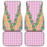 Hawaii Pikake Lokelani Plumeria Lei Car Mats Pink Palaka Motifs LT05 - Polynesian Pride
