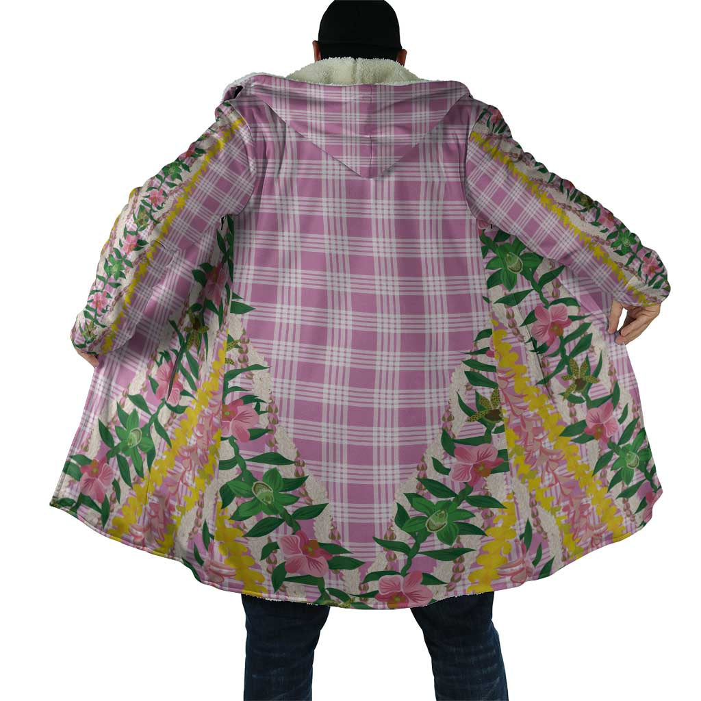 Hawaii Pikake Lokelani Plumeria Lei Cloak Pink Palaka Motifs LT05 - Polynesian Pride