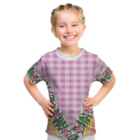 Hawaii Pikake Lokelani Plumeria Lei Kid T Shirt Pink Palaka Motifs LT05 Pink - Polynesian Pride