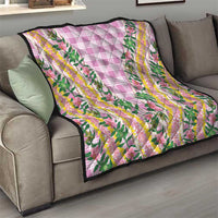 Hawaii Pikake Lokelani Plumeria Lei Quilt Pink Palaka Motifs LT05 - Polynesian Pride
