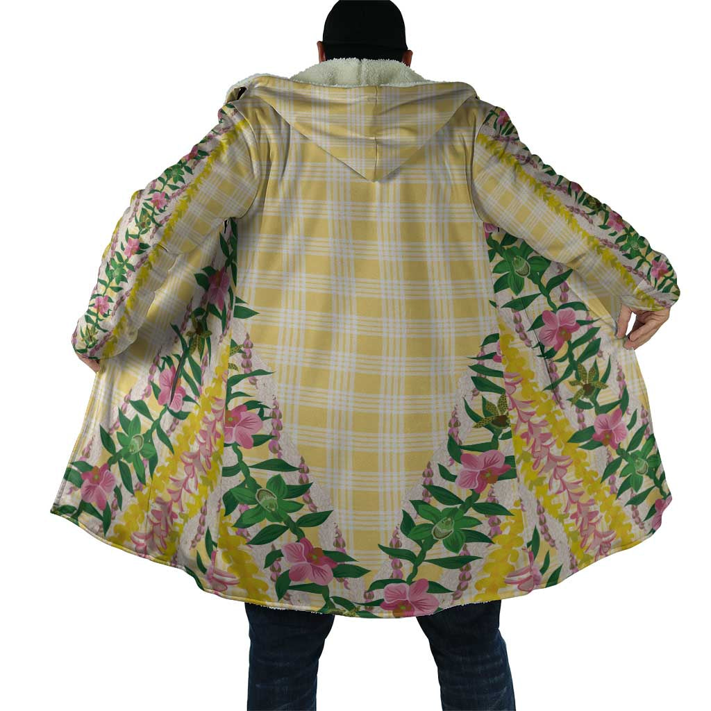 Hawaii Pikake Lokelani Plumeria Lei Cloak Yellow Palaka Motifs LT05 - Polynesian Pride