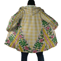 Hawaii Pikake Lokelani Plumeria Lei Cloak Yellow Palaka Motifs LT05 - Polynesian Pride