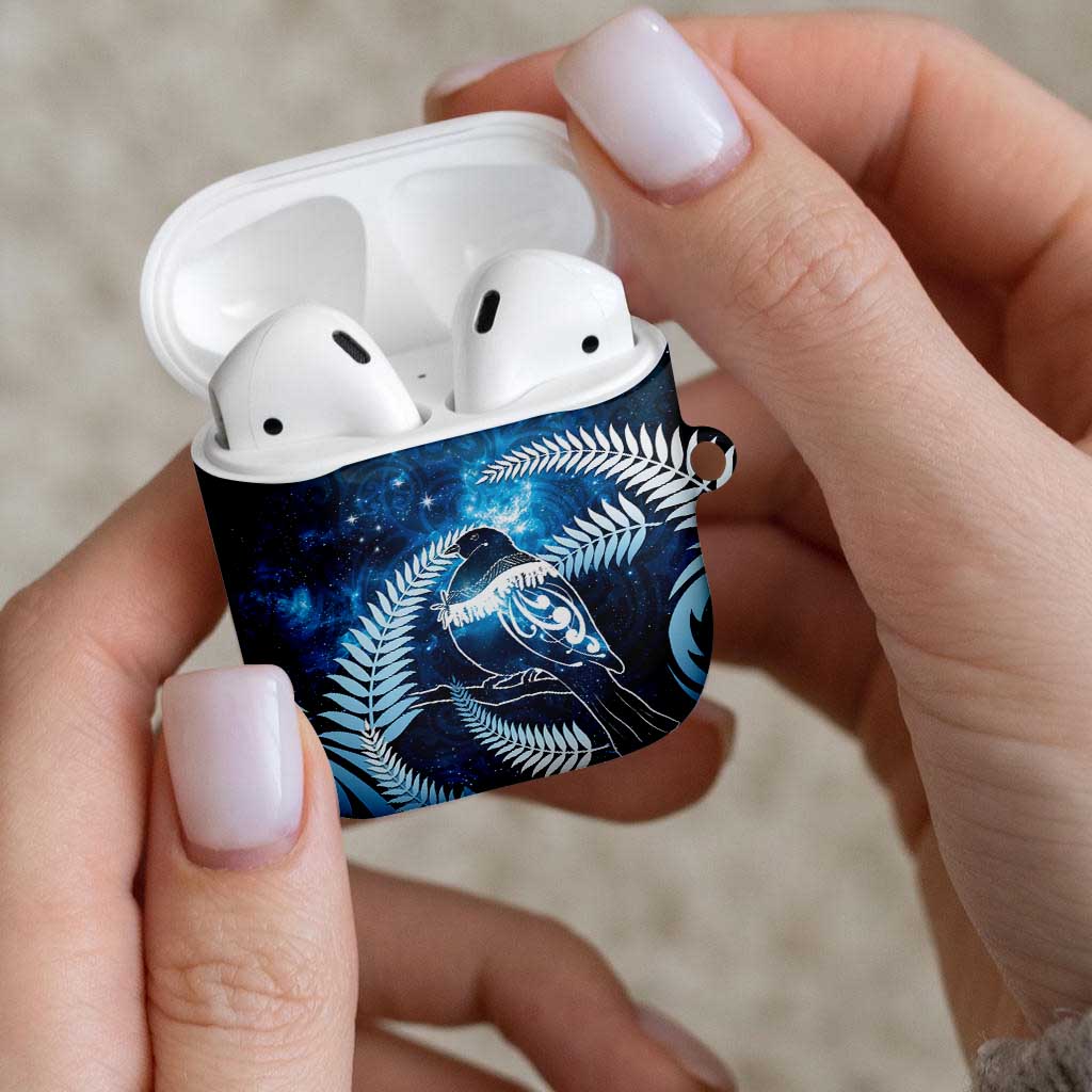 New Zealand Matariki AirPods Case Pigeon Kereru Maori Fern Art
