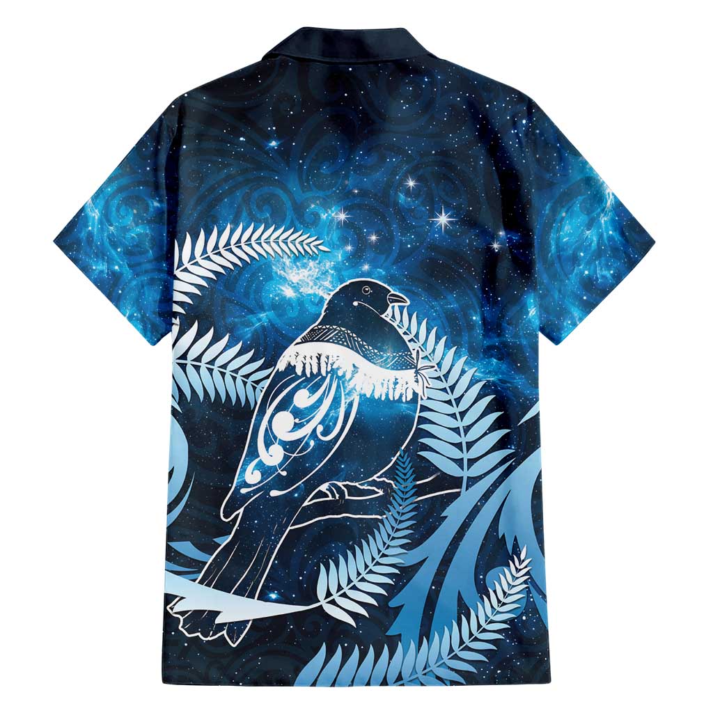 New Zealand Matariki Family Matching Mermaid Dress and Hawaiian Shirt Pigeon Kereru Maori Fern Art