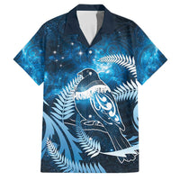 New Zealand Matariki Family Matching Off Shoulder Maxi Dress and Hawaiian Shirt Pigeon Kereru Maori Fern Art