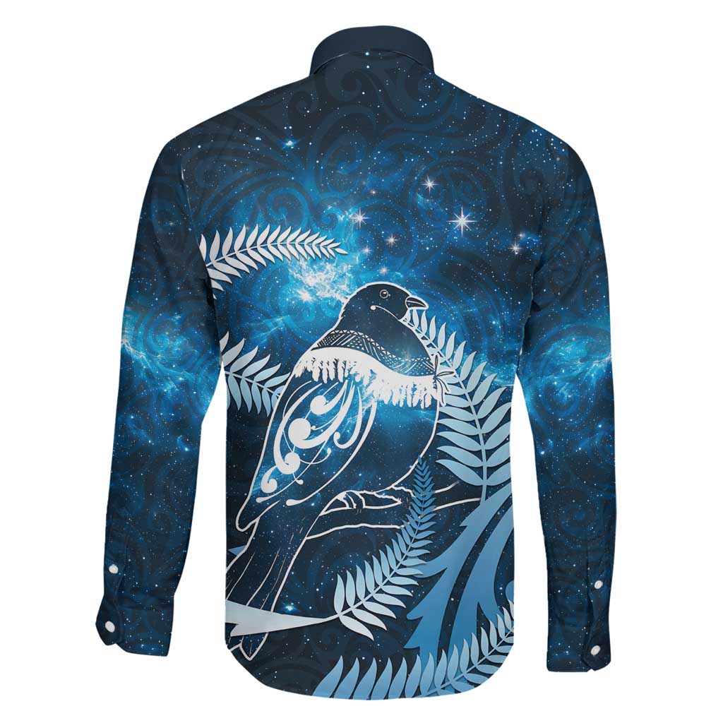 New Zealand Matariki Family Matching Puletasi and Hawaiian Shirt Pigeon Kereru Maori Fern Art