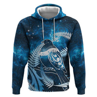 New Zealand Matariki Hoodie Pigeon Kereru Maori Fern Art