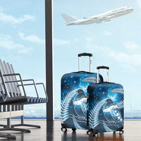 New Zealand Matariki Luggage Cover Pigeon Kereru Maori Fern Art