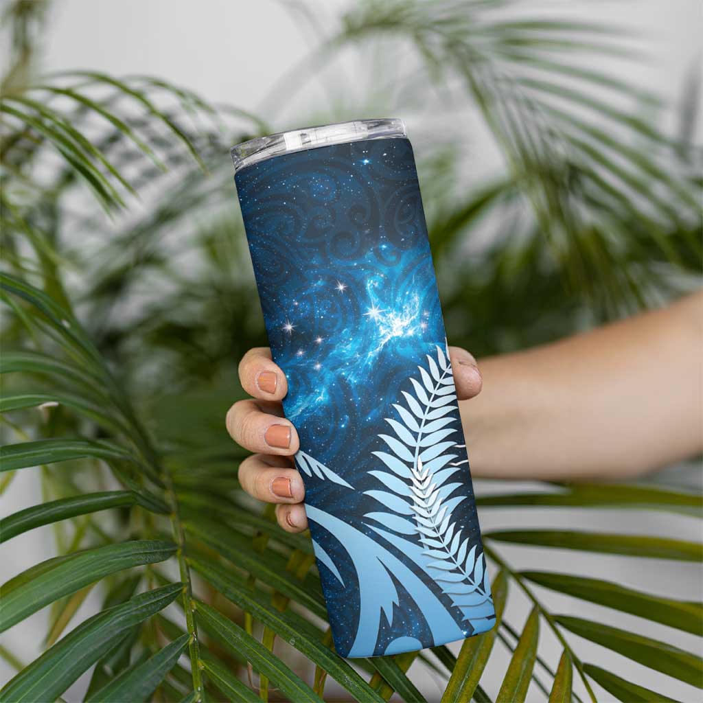 New Zealand Matariki Skinny Tumbler Pigeon Kereru Maori Fern Art