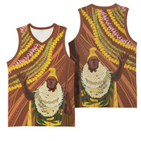 Hawaii King Kamehameha Basketball Jersey Hawaiian Kakau Pattern With Leis LT05 - Polynesian Pride