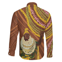 Hawaii King Kamehameha Family Matching Mermaid Dress and Hawaiian Shirt Hawaiian Kakau Pattern With Leis