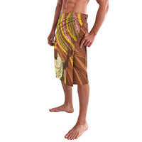 Hawaii King Kamehameha Lavalava Hawaiian Kakau Pattern With Leis LT05 - Polynesian Pride