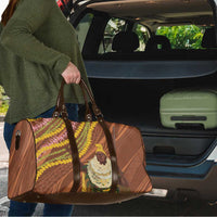 Hawaii King Kamehameha Travel Bag Hawaiian Kakau Pattern With Leis LT05 - Polynesian Pride