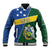 Personalised Solomon Islands Independence Day Baseball Jacket With Coat Of Arms