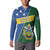 Personalised Solomon Islands Independence Day Button Sweatshirt With Coat Of Arms