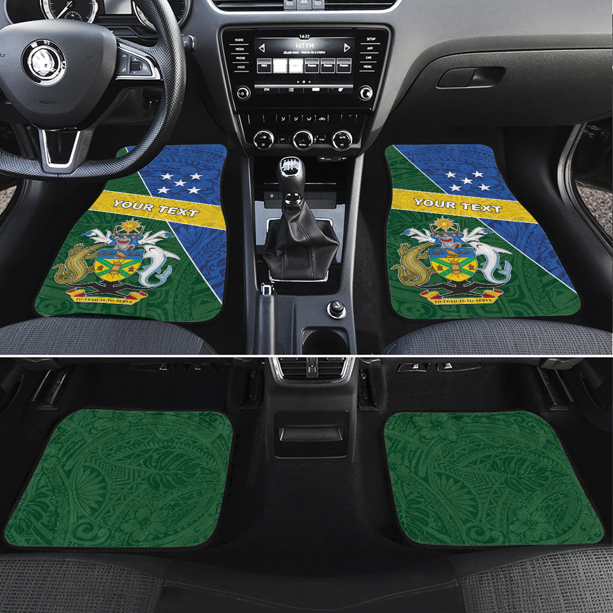 Solomon Islands Independence Day Car Mats With Coat Of Arms