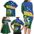 Personalised Solomon Islands Independence Day Family Matching Long Sleeve Bodycon Dress and Hawaiian Shirt With Coat Of Arms