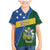 Personalised Solomon Islands Independence Day Family Matching Mermaid Dress and Hawaiian Shirt With Coat Of Arms