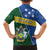 Personalised Solomon Islands Independence Day Family Matching Summer Maxi Dress and Hawaiian Shirt With Coat Of Arms