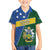 Personalised Solomon Islands Independence Day Family Matching Summer Maxi Dress and Hawaiian Shirt With Coat Of Arms