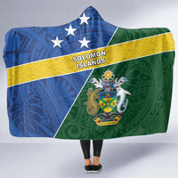 Solomon Islands Independence Day Hooded Blanket With Coat Of Arms