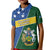 Personalised Solomon Islands Independence Day Kid Polo Shirt With Coat Of Arms