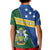 Personalised Solomon Islands Independence Day Kid Polo Shirt With Coat Of Arms