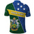 Personalised Solomon Islands Independence Day Polo Shirt With Coat Of Arms