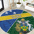 Solomon Islands Independence Day Round Carpet With Coat Of Arms