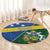 Solomon Islands Independence Day Round Carpet With Coat Of Arms