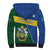 Personalised Solomon Islands Independence Day Sherpa Hoodie With Coat Of Arms