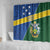 Solomon Islands Independence Day Shower Curtain With Coat Of Arms