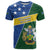 Personalised Solomon Islands Independence Day T Shirt With Coat Of Arms