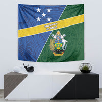 Solomon Islands Independence Day Tapestry With Coat Of Arms