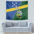 Solomon Islands Independence Day Tapestry With Coat Of Arms