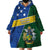 Personalised Solomon Islands Independence Day Wearable Blanket Hoodie With Coat Of Arms