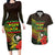 Personalized Hawaii Born and Raised Couples Matching Long Sleeve Bodycon Dress and Hawaiian Shirt Kanaka Maoli Flag Day