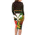 Personalized Hawaii Born and Raised Family Matching Long Sleeve Bodycon Dress and Hawaiian Shirt Kanaka Maoli Flag Day