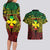 Personalised Wallis and Futuna Territory Day Couples Matching Long Sleeve Bodycon Dress and Hawaiian Shirt Polynesian Pattern Simple Style