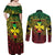 Personalised Wallis and Futuna Territory Day Couples Matching Off Shoulder Maxi Dress and Long Sleeve Button Shirt Polynesian Pattern Simple Style
