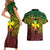 Personalised Wallis and Futuna Territory Day Couples Matching Short Sleeve Bodycon Dress and Hawaiian Shirt Polynesian Pattern Simple Style