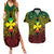 Personalised Wallis and Futuna Territory Day Couples Matching Summer Maxi Dress and Hawaiian Shirt Polynesian Pattern Simple Style