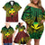 Personalised Wallis and Futuna Territory Day Family Matching Off Shoulder Short Dress and Hawaiian Shirt Polynesian Pattern Simple Style