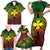 Personalised Wallis and Futuna Territory Day Family Matching Short Sleeve Bodycon Dress and Hawaiian Shirt Polynesian Pattern Simple Style